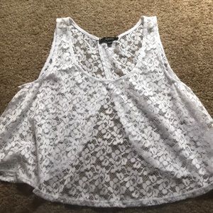 Soprano lace crop top.